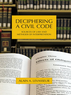 cover image of Deciphering a Civil Code